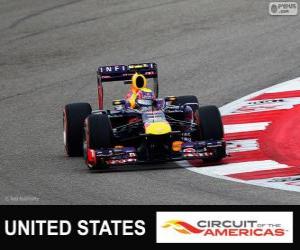 Puzzle Μαρκ Γουέμπερ - Red Bull - 2013 Ηνωμένες Πολιτείες Grand Prix, 3η ταξινομούνται